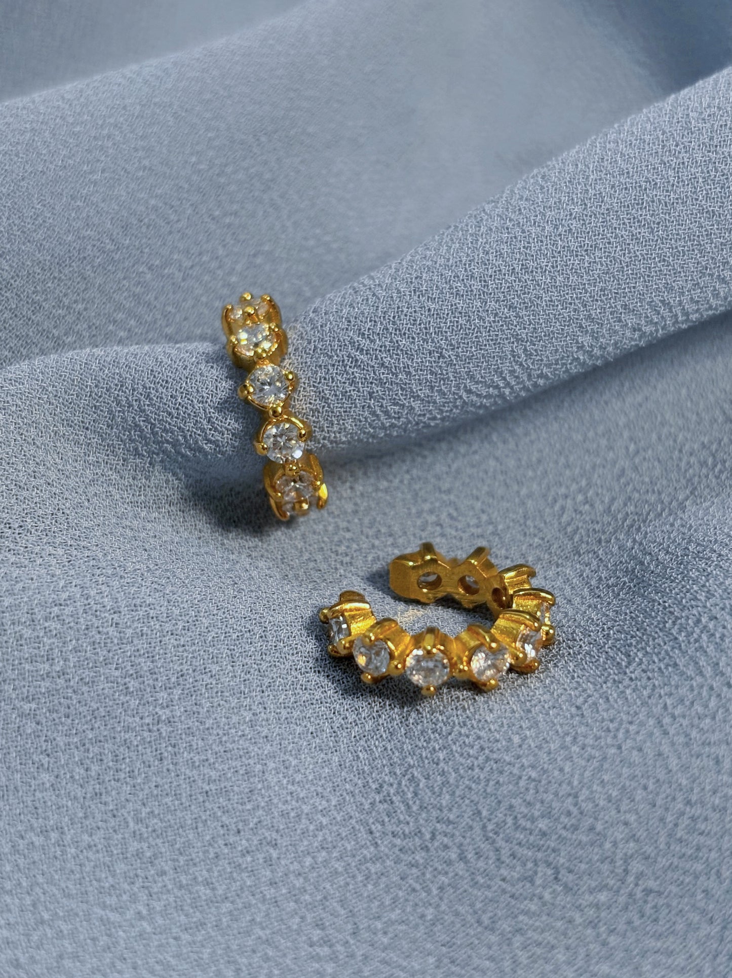 Zircon Hoop Ear Cuffs