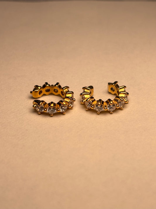 Zircon Hoop Ear Cuffs